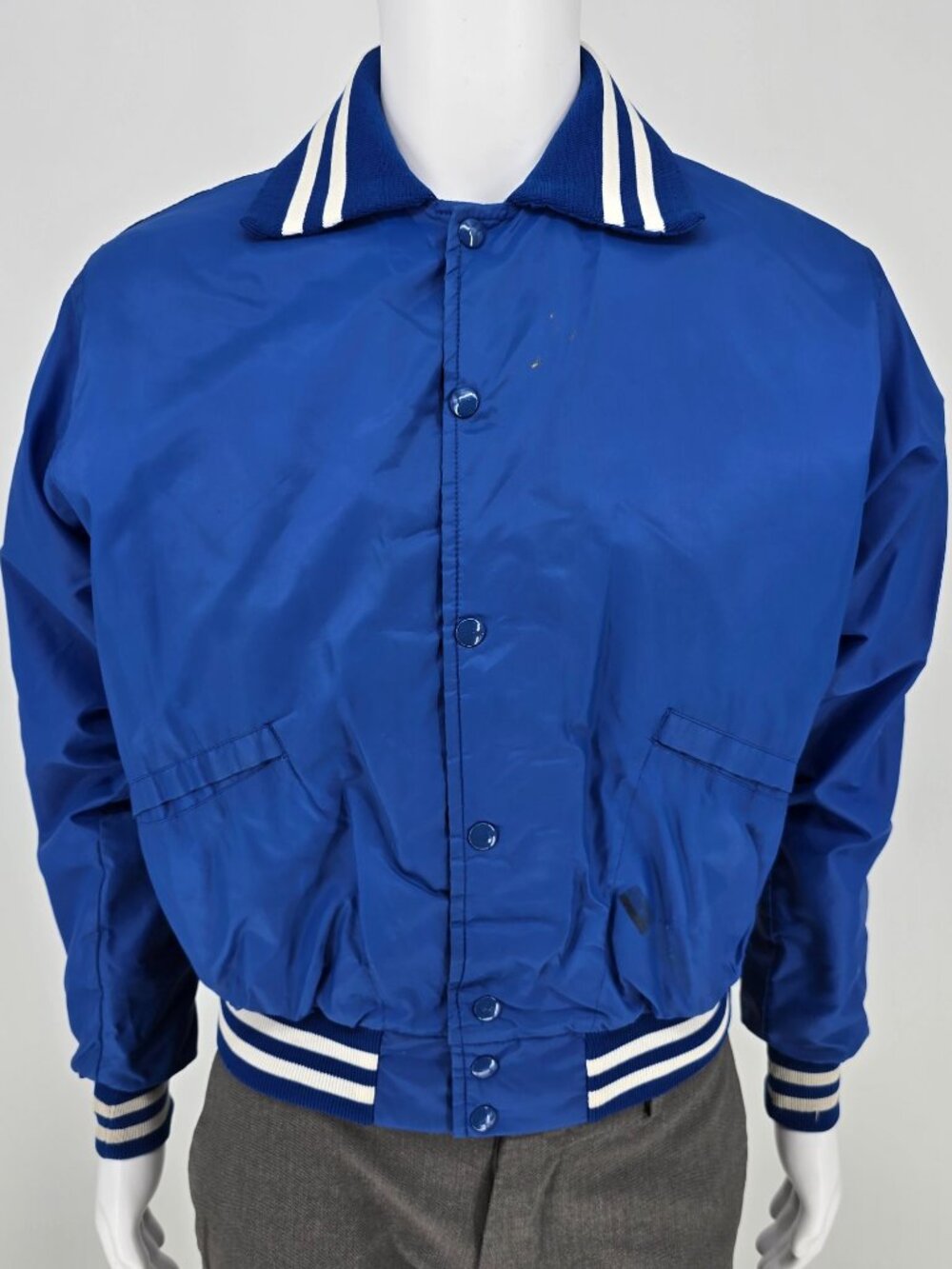 Vintage 1980s Windless Saint Mary's School Hackettstown Satin Bomber Jacket (M)